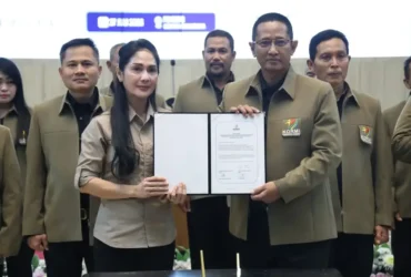 Ketua KORMI Jember yang baru, Tri Basuki usai resmi dilantik oleh Ketua KORMI Jatim di Pendopo Wahyawibawagraha, Senin (27/7/2026) (foto: istimewa)