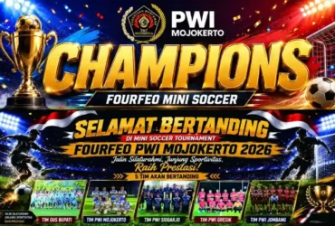 Semangat Kemerdekaan di Lapangan Hijau, Empat Tim PWI Adu Ketangguhan di Mojokerto