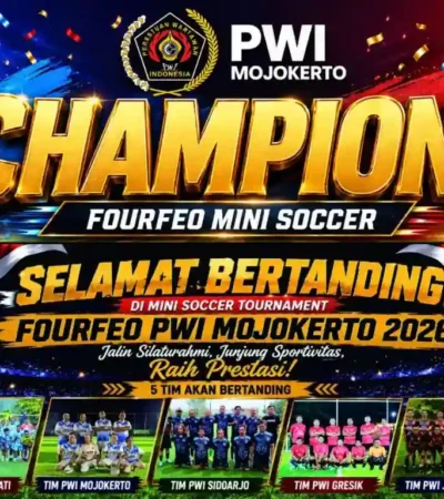 Semangat Kemerdekaan di Lapangan Hijau, Empat Tim PWI Adu Ketangguhan di Mojokerto