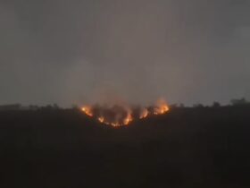 Api Berkobar di Lereng Kaldera Tengger, Akses Jemplang Bromo Ditutup Sementara