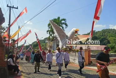 Karnaval HUT RI Desa Pacalan, Plaosan, Magetan (foto: blok-a.com/Nanda Bagoes)