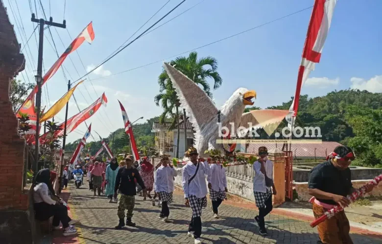 Karnaval HUT RI Desa Pacalan, Plaosan, Magetan (foto: blok-a.com/Nanda Bagoes)