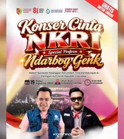 Konser Kemerdekaan 2026 di Alun-Alun Jember (foto: istimewa)