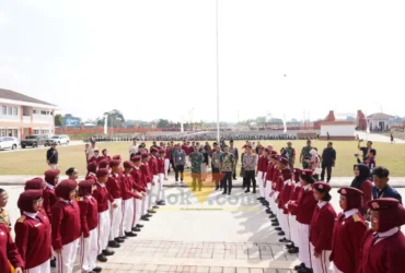 Pembukaan MPLS Sekolah Rakyat Terintegrasi 2 Kota Blitar dihadiri Dandim dan Wali Kota (foto: Blok-a.com/Fajar)