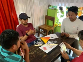 Kejuaraan remi Baladhika Cup 2026 gelaran Korem 083/BDJ bersama jurnalis (blok-a.com / Yogga Ardiawan)