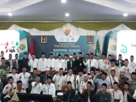 Sidang Bahtsul Masail Waqi’iyah dipimpin oleh KH Mahbub Maafi dan KH Muhammad Faiz selaku Perumus (Foto: istimewa)