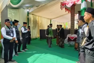 Suasana di pintu masuk tempat pendaftaran peserta resmi Muktamar ke-35 NU, di Pondok Pesantren Bahrul Ulum Tambakberas, Jombang (Foto: Istimewa)