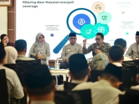 Tenaga Ahli Menteri Sosial, Andy Kurniawan, saat pemaparan piloting pengentasan kemiskinan bersama Bupati Ipuk Fiestiandani dan jajaran perangkat daerah di Banyuwangi (foto: Blok-a.com/Foto: Istimewa)