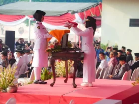 Wali Kota Mojokerto Ika Puspita Sari pimpin upacara HUT Kemerdekaan ke-81 RI (foto: dok Kominfo)