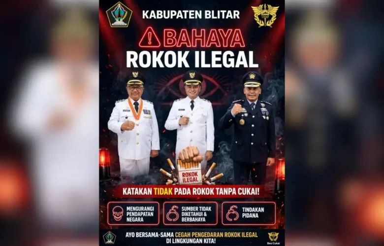 Kabupaten Blitar dan Bea Cukai Kampanye "Bahaya Rokok Ilegal"