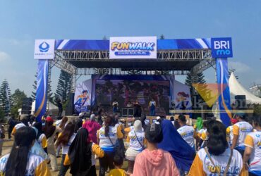 Suasana zumba di acara puncak HUT Hiswana ke-47 di Shanaya Resort Malang, Minggu (20/9/2026) (blok-a/Bob Bimantara Leander)