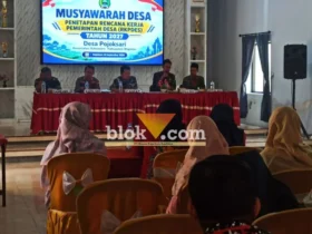 Musdes penetapan RKPDes Desa Pojoksari, Sukomoro (foto: blok-a.com/Nanda Bagoes)