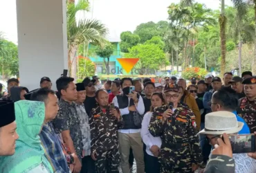 Ketua PC Ansor Kabupaten Malang, Gus Rozi duga ada kepentingan pribadi di balik polemik Bendungan Lahor (foto: blok-a.com/Yogga Ardiawan)