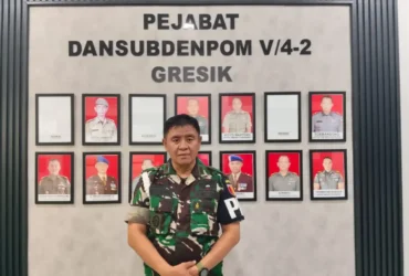 Kapten Cpm Maskun, Komandan Subdenpom V/4-2 Gresik (foto: blok-a.com/Ivan)