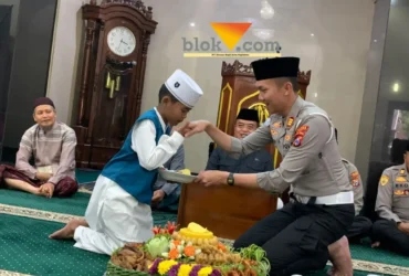 Kasatlantas Polres Malang, AKP Muhammad Alif Chelvin dalam kegiatan peringatan HUT Lalu Lintas Bhayangkara (foto: blok-a.com / Yogga Ardiawan)