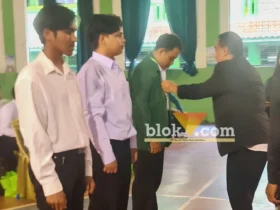 Kegiatan Pengenalan Kehidupan Kampus bagi Mahasiswa Baru (PKKMB) Politama Mojokerto (foto: blok-a.com/Syahrul Wijaya)