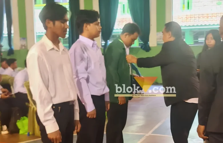 Kegiatan Pengenalan Kehidupan Kampus bagi Mahasiswa Baru (PKKMB) Politama Mojokerto (foto: blok-a.com/Syahrul Wijaya)