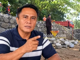 Pemerhati pembangunan, Mariono S Budi soroti pembangunan Ecopark Joko Pangon (foto: blok-a.com/Fajar)