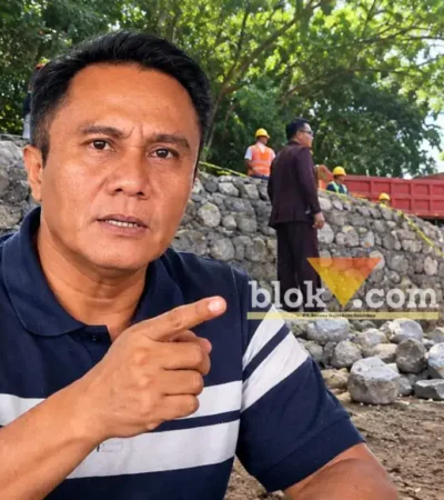 Pemerhati pembangunan, Mariono S Budi soroti pembangunan Ecopark Joko Pangon (foto: blok-a.com/Fajar)