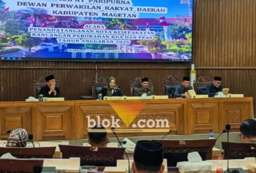 Penandatangan nota kesepakatan Rancangan Perubahan KUA dan PPAS TA 2026 (foto: blok-a.com/Nanda Bagoes)