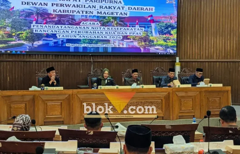 Penandatangan nota kesepakatan Rancangan Perubahan KUA dan PPAS TA 2026 (foto: blok-a.com/Nanda Bagoes)