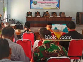 Musdes penetapan RKPDes Desa Bulu, Kecamatan Sukomoro, Kabupaten Magetan (foto: Blok-a.com/Nanda Bagoes)