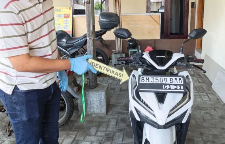 Barang bukti kendaraan bermotor yang dicuri di Kecamatan Dau Kabupaten Malang (Polres Malang)
