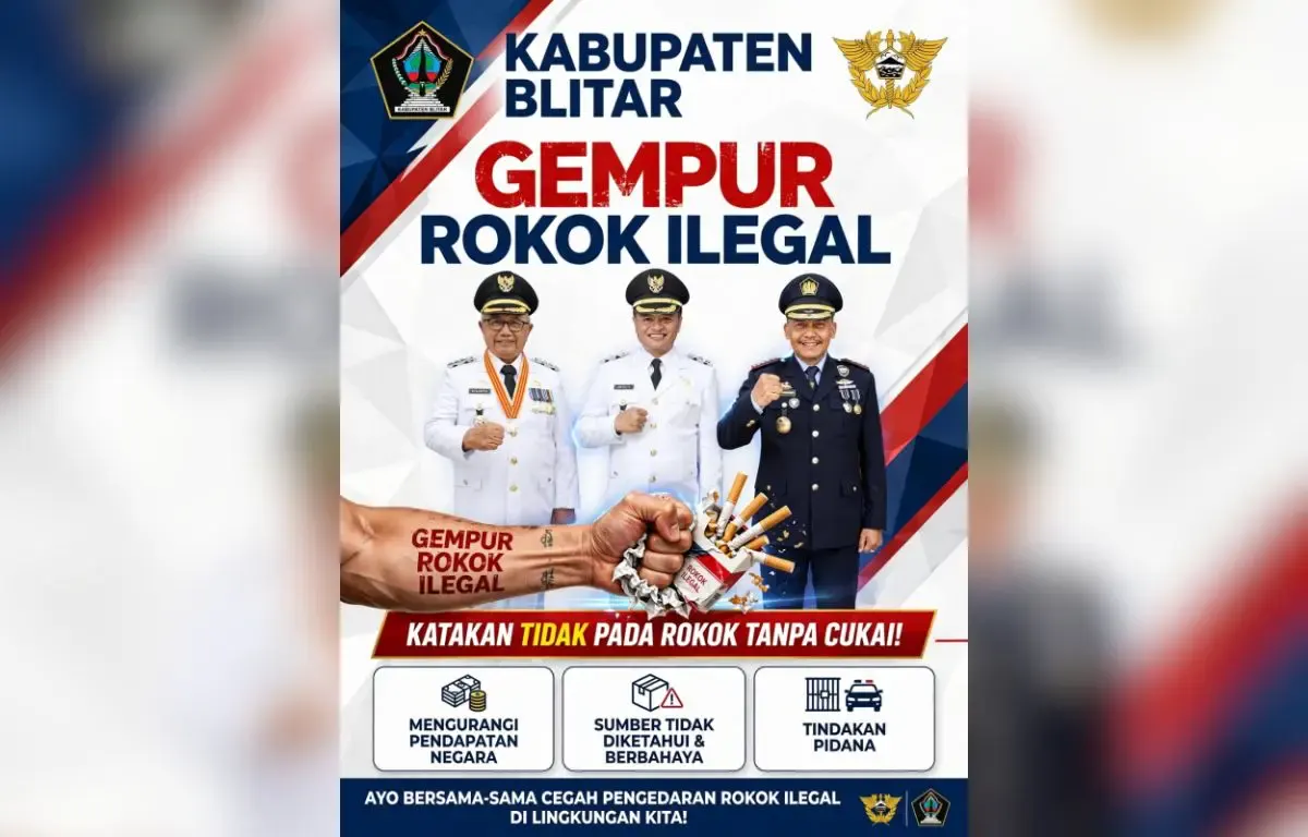 Kabupaten Blitar Kampanyekan “Katakan Tidak Pada Rokok Tanpa Cukai”