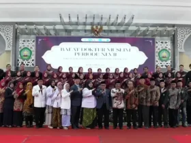Bai’at dokter muslim Fakultas Kedokteran Universitas Islam Malang periode ke-47. (foto: Youtube Unisma)