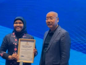 Daru Setyorini Pegiat Lingkungan Gresik Raih Penghargaan Sains Air Internasional di China.(ist)
