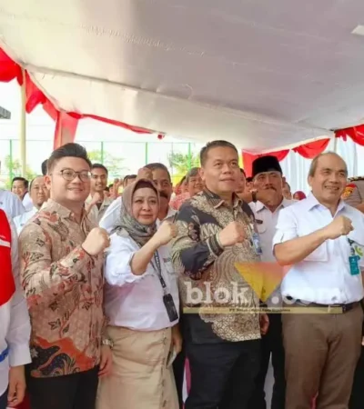 Deputi Bidang Pengawasan Koperasi Kementerian Koperasi RI, Dr. Ir. Herbert H.O. Siagian, M.Sc., saat pemantauan operasional KDKMP Gayaman. (foto: blok-a.com/Syahrul Wijaya)