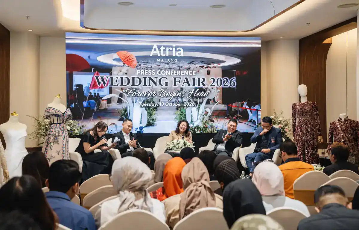Konferensi pers Wedding Fair 2026 Atria Hotel Malang (foto: Atria Hotel for Blok-a.com)