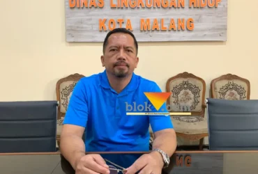 Plt Kepal Dinas Lingkungan Hidup Kota Malang, Gamaliel Raymond saat ditemui awak media (foto: blok-a.com / Yogga Ardiawan)