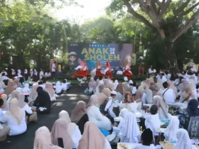 Sebanyak 665 pelajar dari jenjang TK hingga SMP se-Banyuwangi mengikuti festival Anak Sholeh 2026. (foto: blok-a.com/Istimewa)