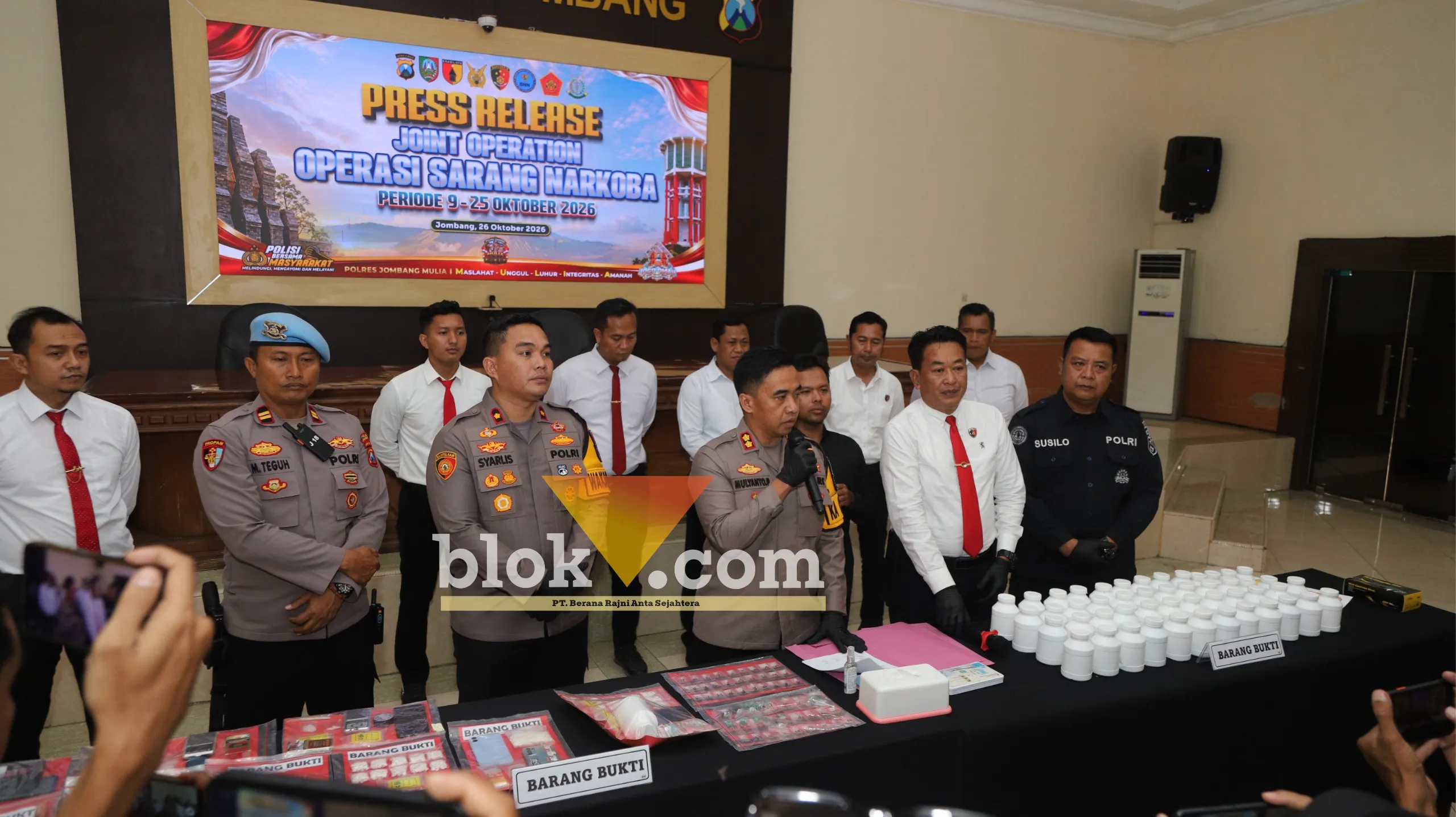 41 Kasus Narkoba Terungkap, Mojoagung Tertinggi di Jombang