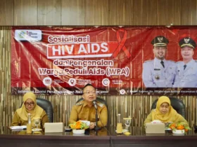 Wakil Bupati Gresik Asluchul Alif Sosialisasi HIV/AIDS dan Pengenalan WPA tingkat kecamatan se-Kabupaten Gresik.(ist)