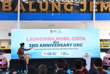 peluncuran armada Mobil Cinta oleh Bupati Jember Muhammad Fawait di halaman RSD Balung pada Kamis (8/10/2026). ‎