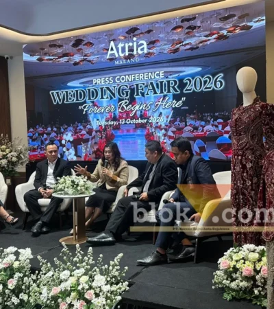Konferensi pers Atria Wedding Fair 2026 di Hotel Atria, Kota Malang. (blok-a.com/ M Berril Labiq)