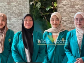 Empat lulusan terbaik di Wisuda ke-80 Universitas Islam Malang. (blok-a.com/ M Berril Labiq)