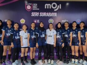 Caption: Tim Voli Putri UIBU di Liga Voli Mahasiswa (LVM) 2026 (dok. Humas UIBU for blok-a.com)