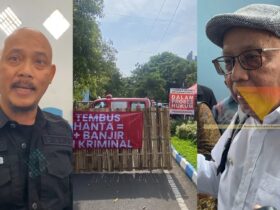 Kadishub Kota Malang, Widjaja Saleh Putra dan Ketua RW XII Griya Shanta, Jusuf Thojib usai audiensi penutupan jalan Perumahan Griya Shanta (blok-a.com/Bob Bimantara Leander)