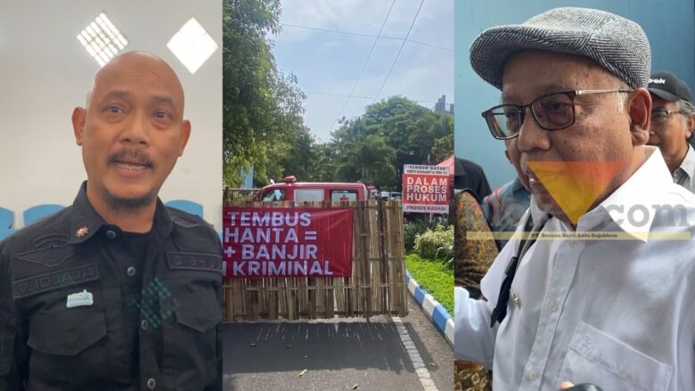 Kadishub Kota Malang, Widjaja Saleh Putra dan Ketua RW XII Griya Shanta, Jusuf Thojib usai audiensi penutupan jalan Perumahan Griya Shanta (blok-a.com/Bob Bimantara Leander)