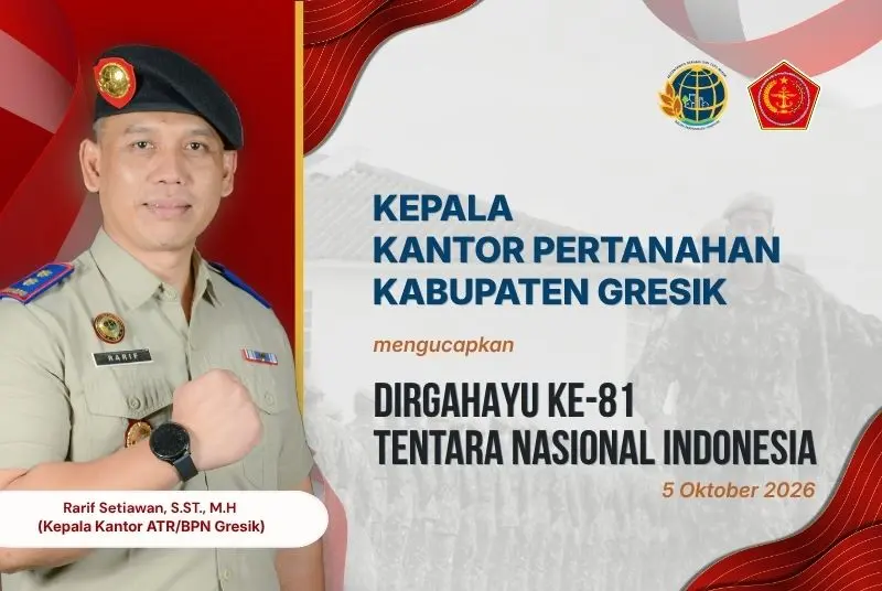 iklan display atr bpn gresik hut tni 81